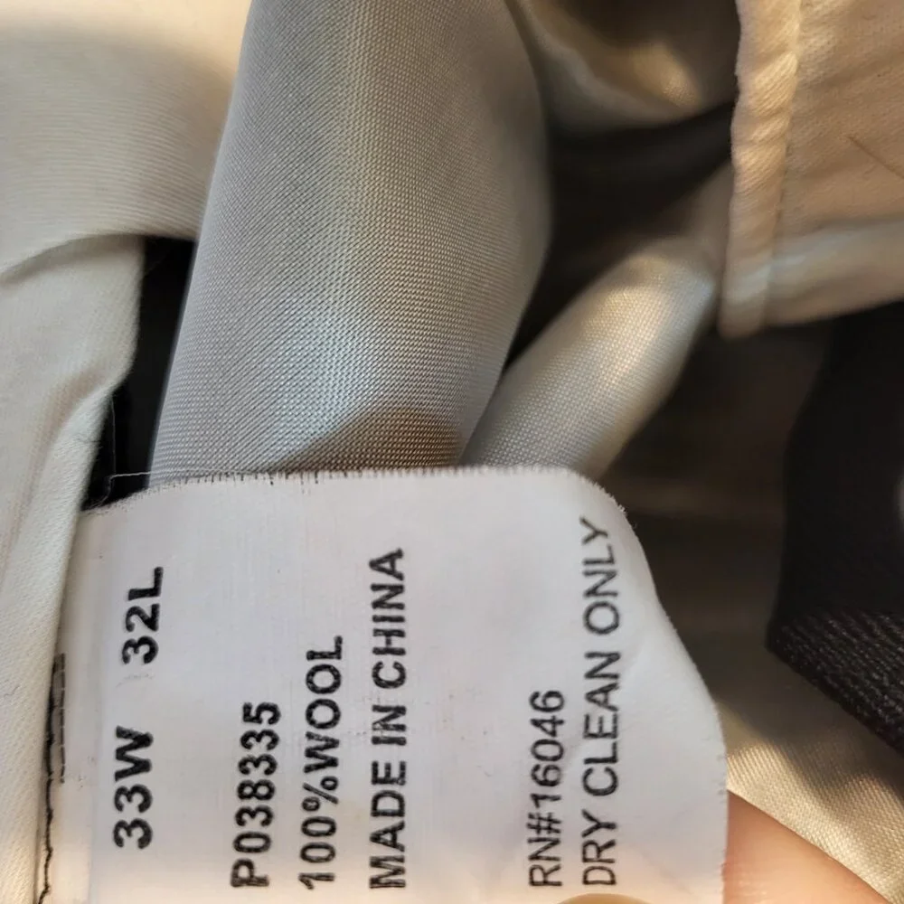 Nautica Mens Suit Jacket 42R Pants 33W 32L 100% Wool
